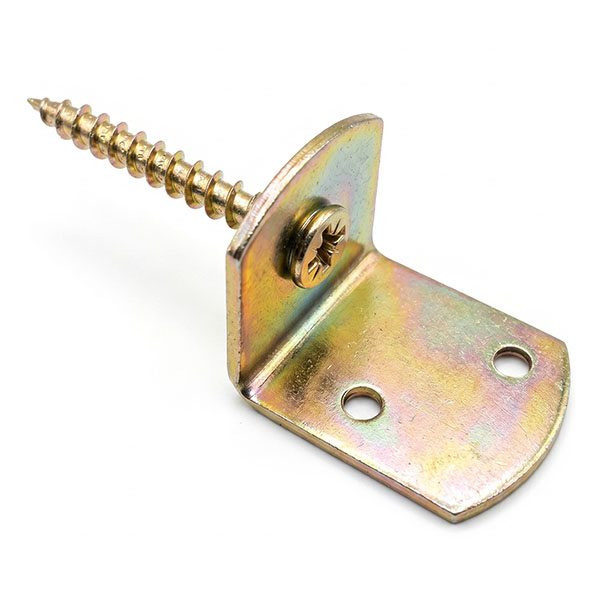 MINUTEX Piastrina Giunzione Piegata con Vite D.MM6 MM30X37X30 Zincata - MINUTEX